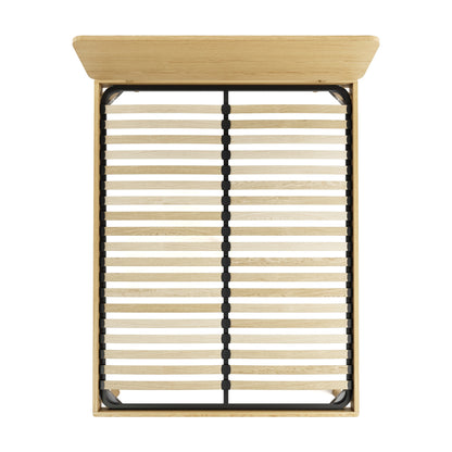 Mowa Bed - Solid Teak/Walnut/Oak Wood (Queen)