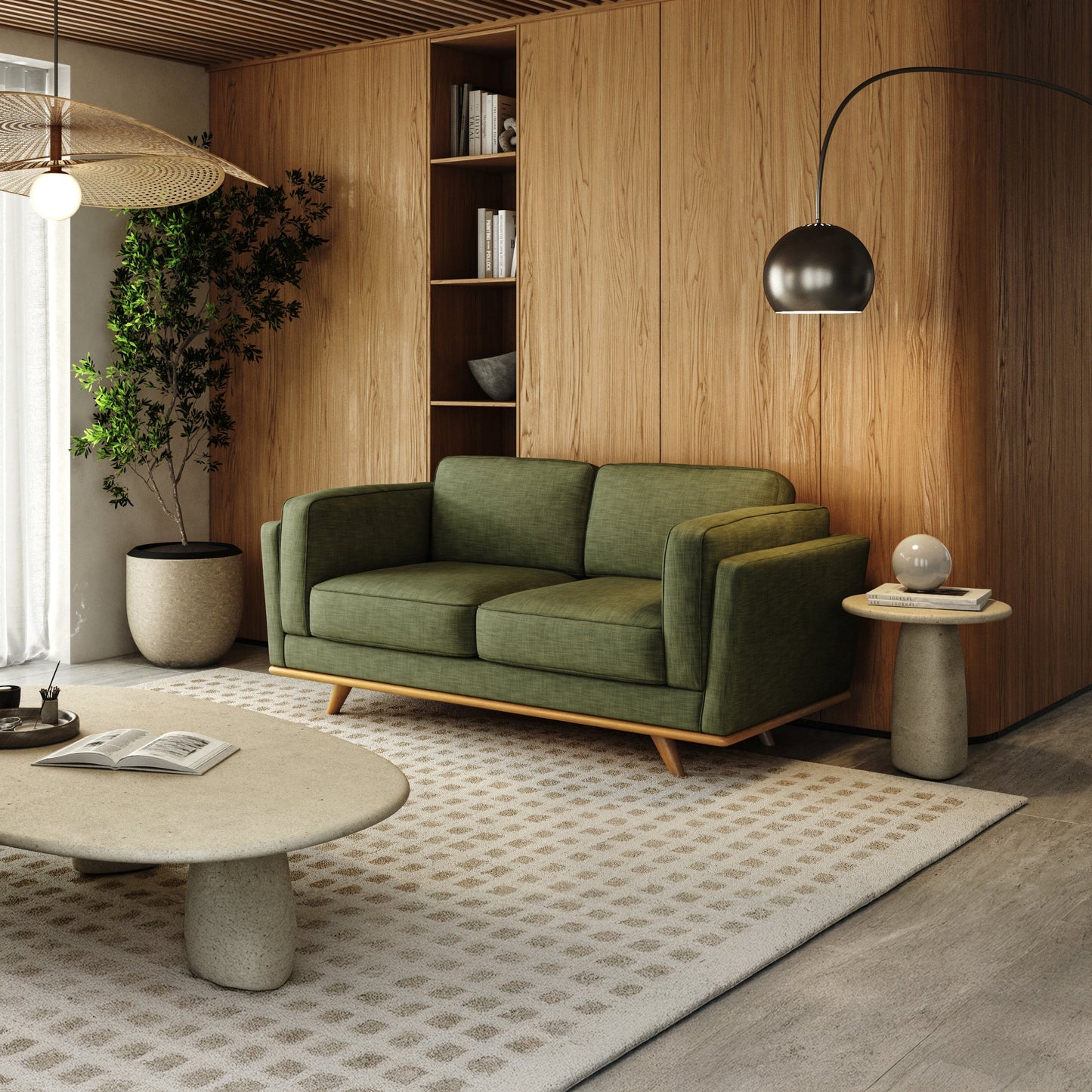 Lumo Sofa | 2 Seater | Down-feather Back Cushions (5.5 feet)