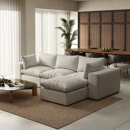 Node 2.0 Sofa | 3 Seater Sofa (9 feet) with Ottoman