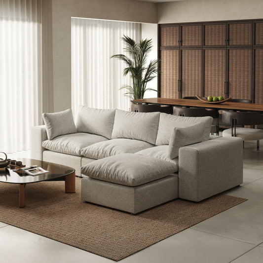 Node 2.0 Sofa | 3 Seater Sofa (9 feet) with Ottoman