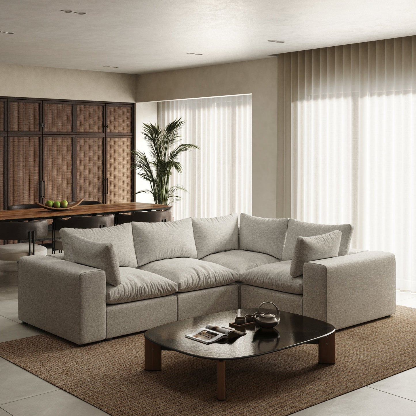 Node 2.0 Sofa | 4 Seater Corner Sofa (9 x 6 feet)