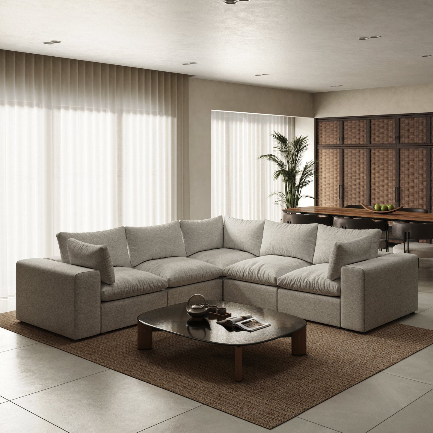 Node 2.0 Sofa | 5 Seater Corner Sofa (9x9 feet)