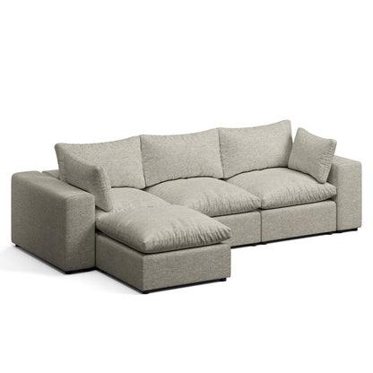 Node 2.0 Sofa | 3 Seater Sofa (9 feet) with Ottoman