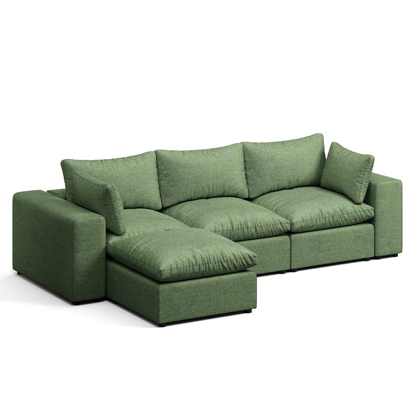 Node 2.0 Sofa | 3 Seater Sofa (9 feet) with Ottoman