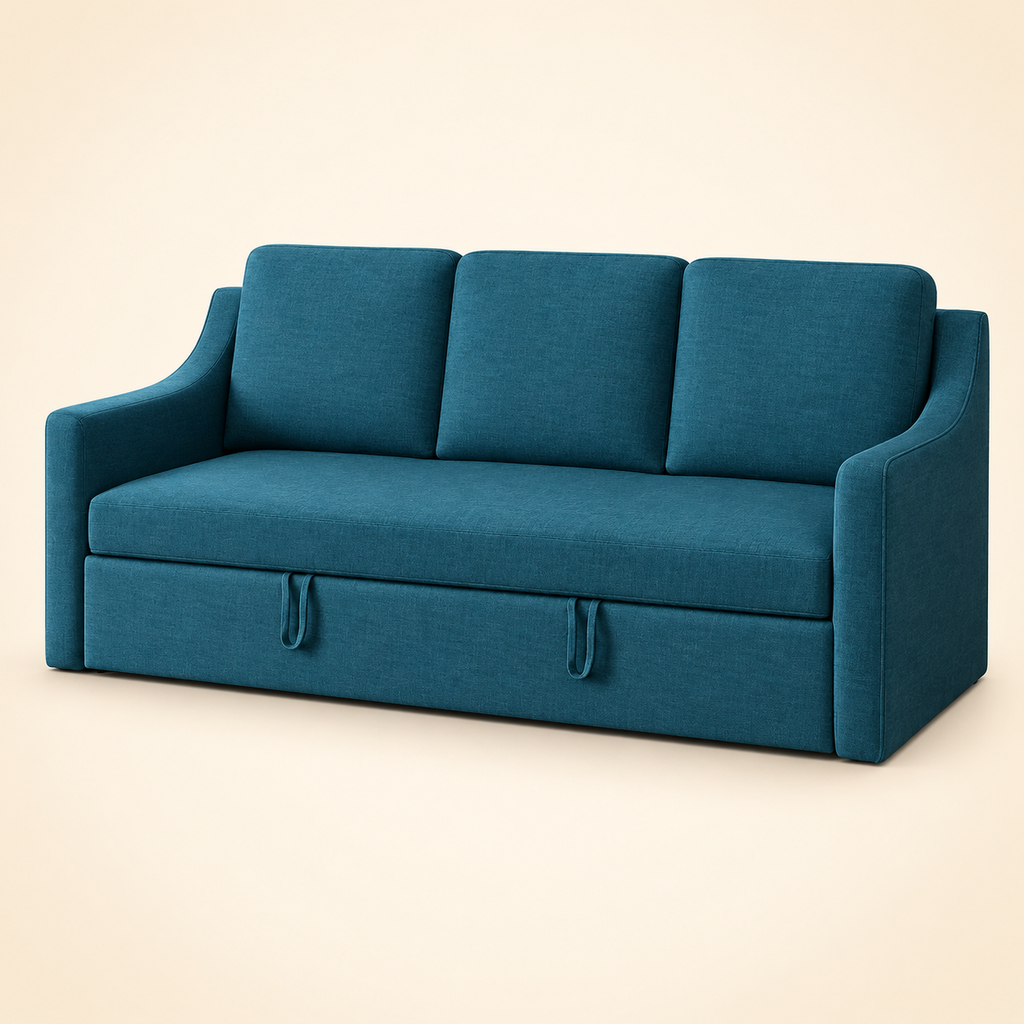 Plum Sofa Bed — 3 Seater