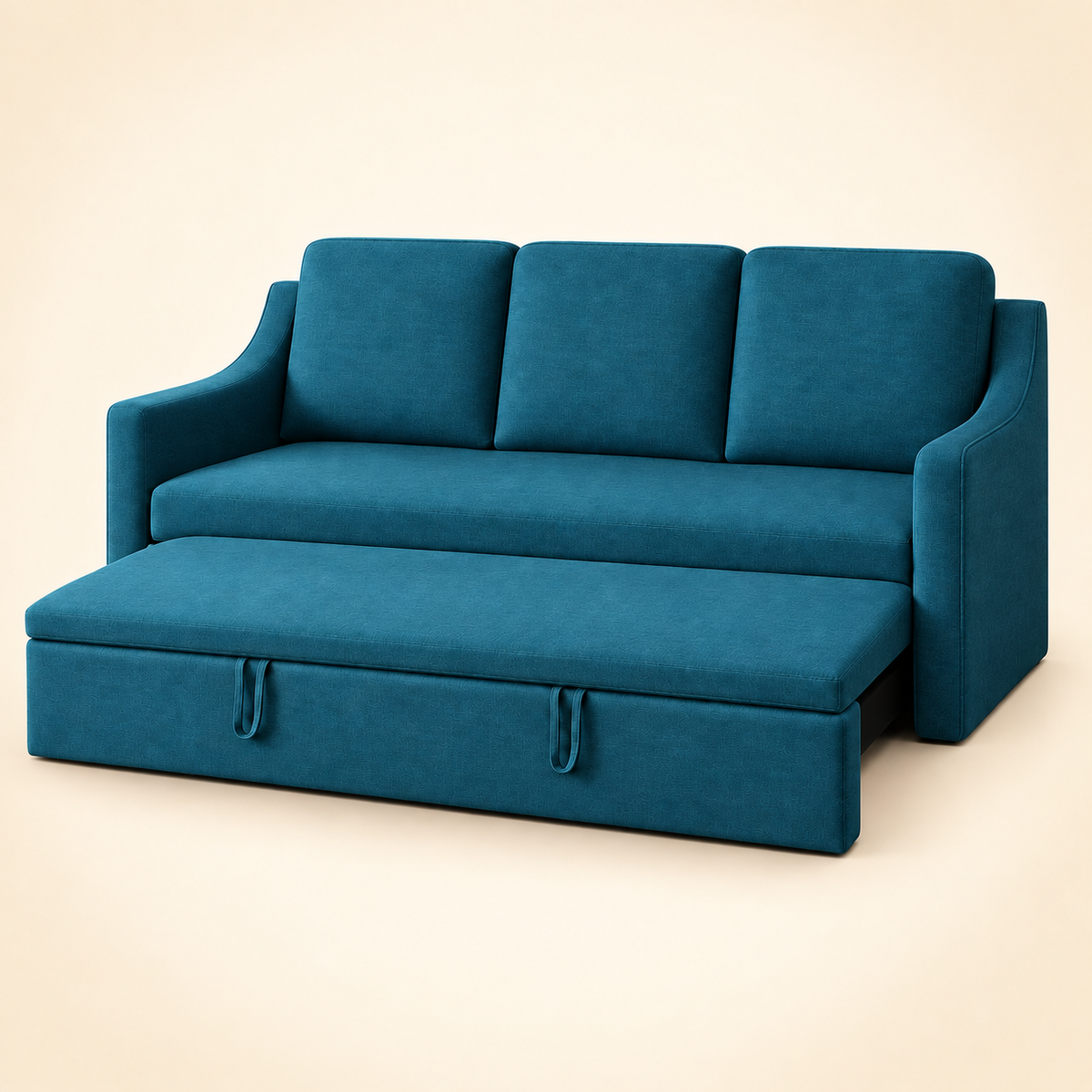 Plum Sofa Bed — 3 Seater