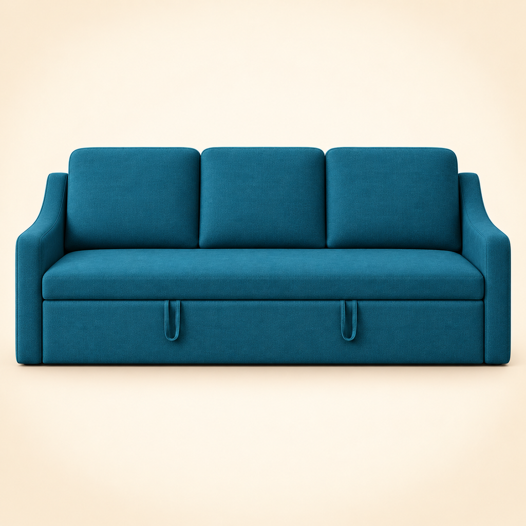 Plum Sofa Bed — 3 Seater