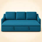 Plum Sofa Bed — 3 Seater