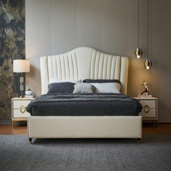 Areia Upholstered Bed Without Storage In Suede