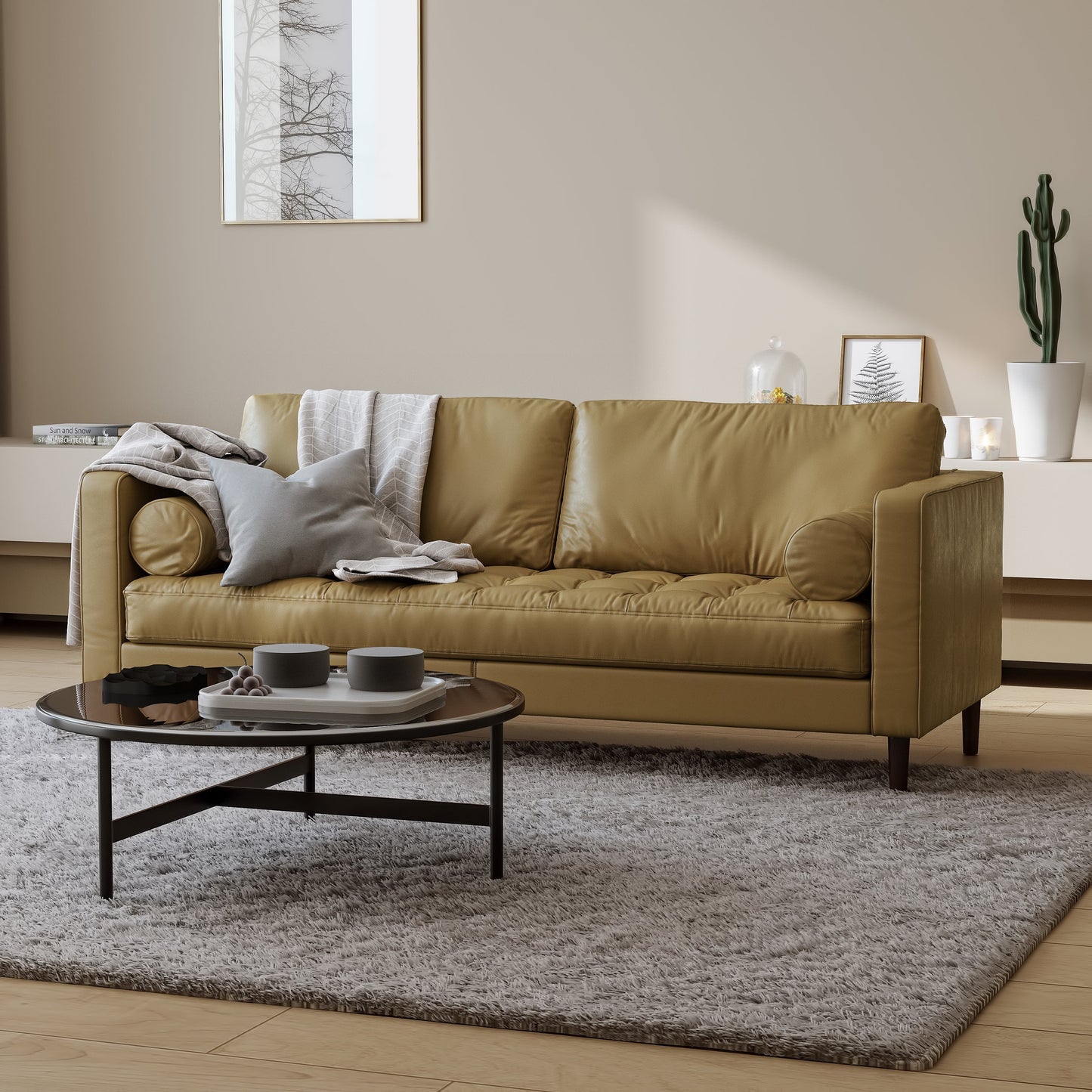 Palo Sofa | 3+ Seater Italian Leather Sofa (7 feet)