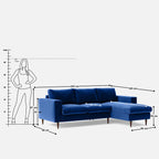 Everton L Shaped Sofa - 96"