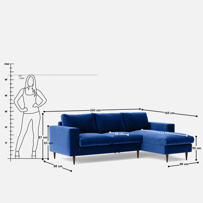 Everton L Shaped Sofa - 96"