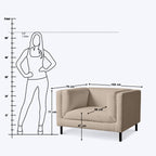Catalan 1 Seater Sofa - 42.5"