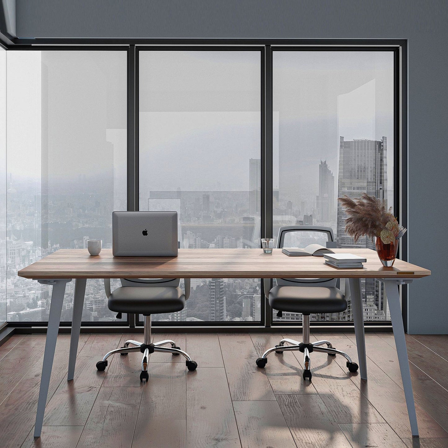 Takeshi Desk Pro (5x2.5 feet) - Solid Teak