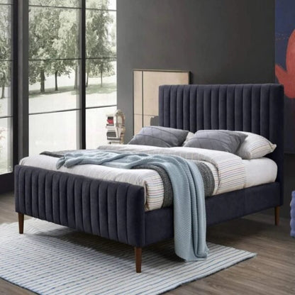 Konya Upholstered Bed Without Storage In Suede