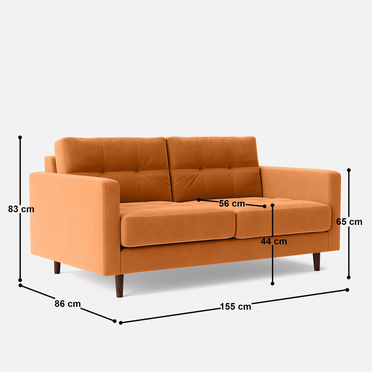 Svalbard 2 Seater Sofa - 61"