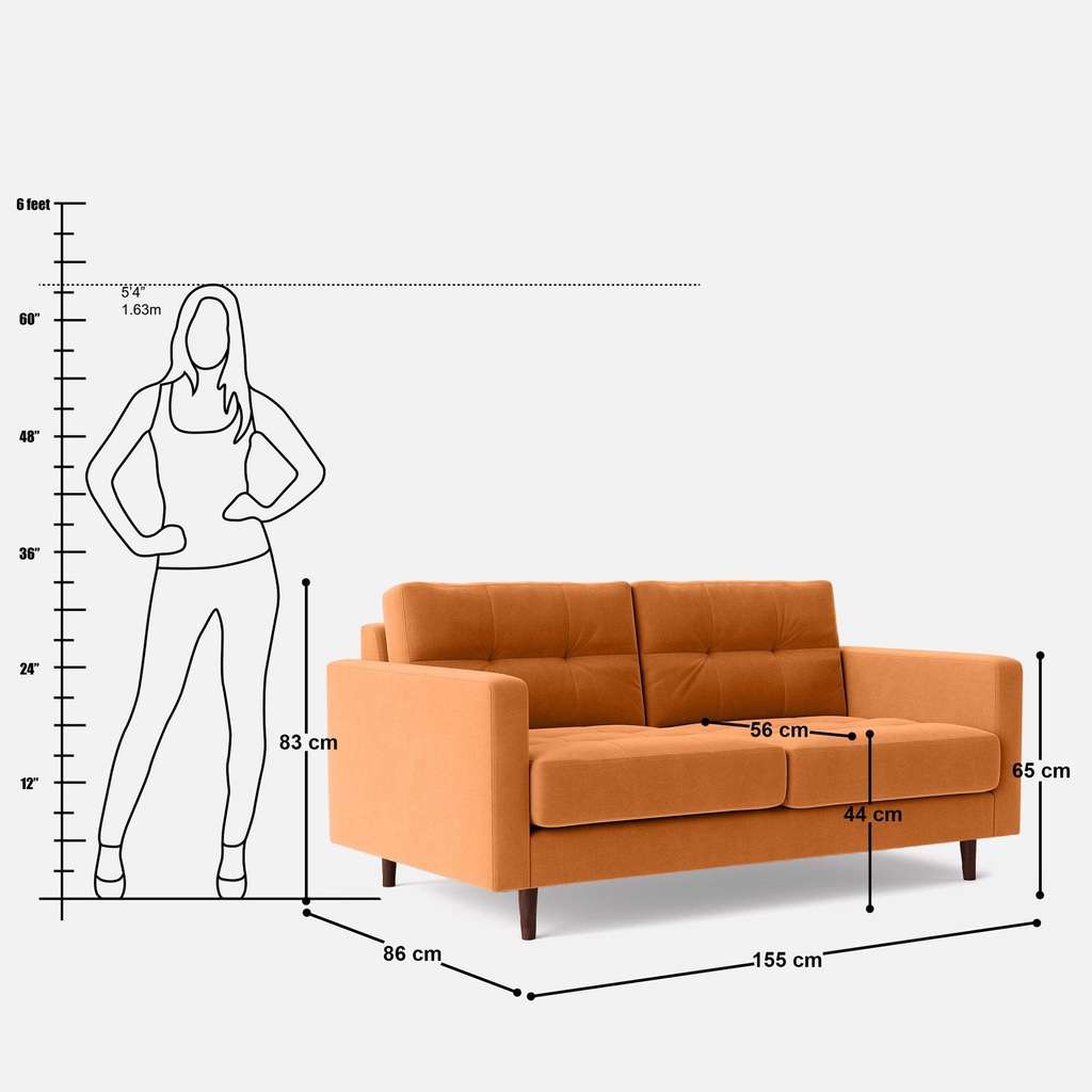 Svalbard 2 Seater Sofa - 61"