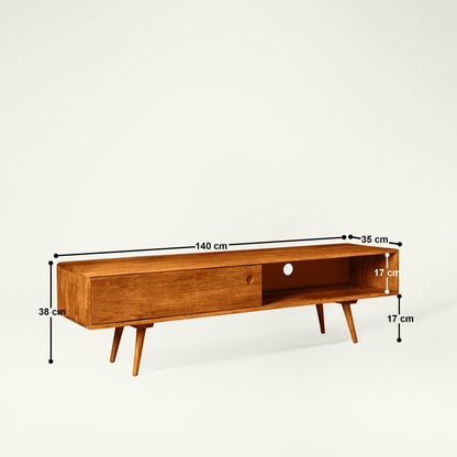 Sven TV Unit Console in Mango Wood - Scandinavian Style