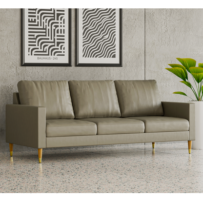 Lore Sofa | 3 Seater Italian Leather Sofa (7 feet)