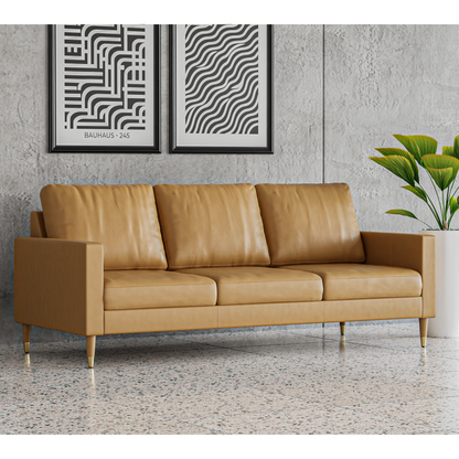 Lore Sofa | 3 Seater Italian Leather Sofa (7 feet)
