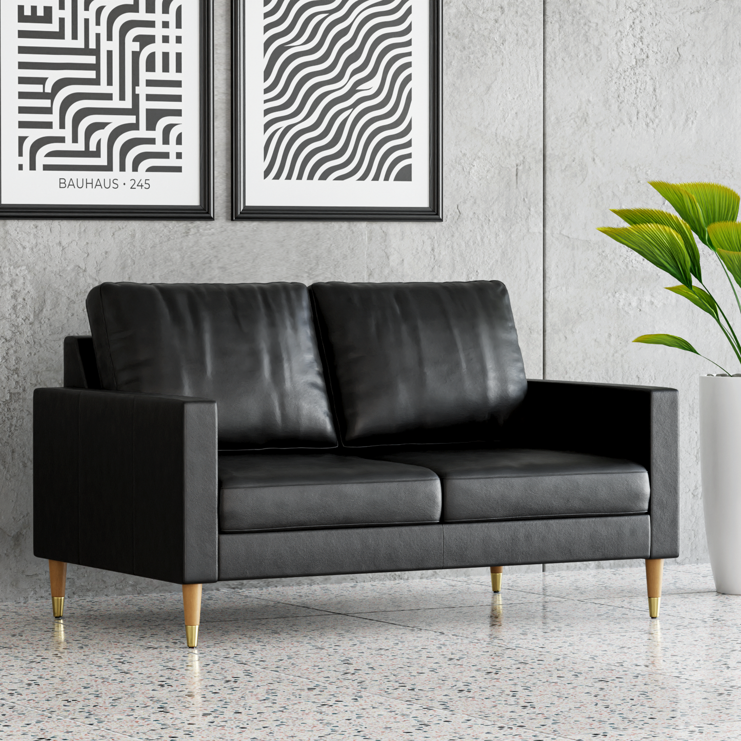 Lore Sofa | 2 Seater Italian Leather Sofa (5 feet)