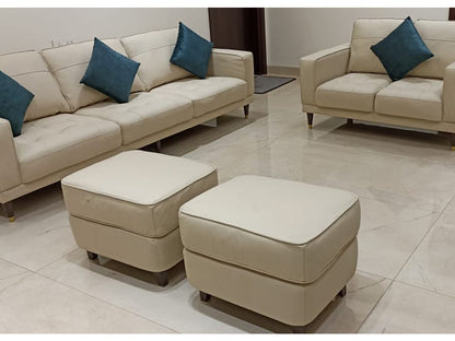 Churchill Leather Ottoman