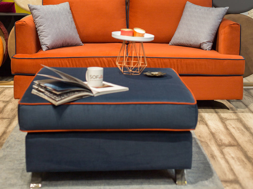 Monaco Fabric Ottoman