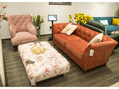 Paris 2 Seater Fabric Sofa