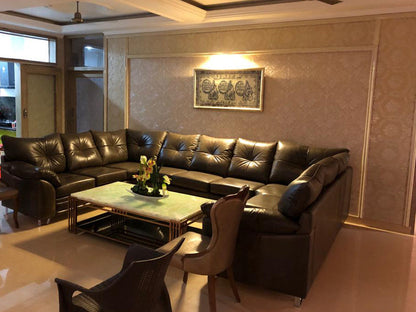 Brooklyn Corner Artificial Leather Both Side Arms