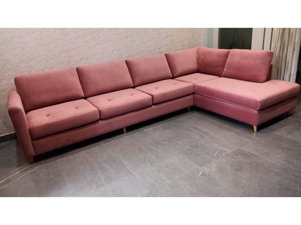 Zinc Corner Leather RHF With Chaise