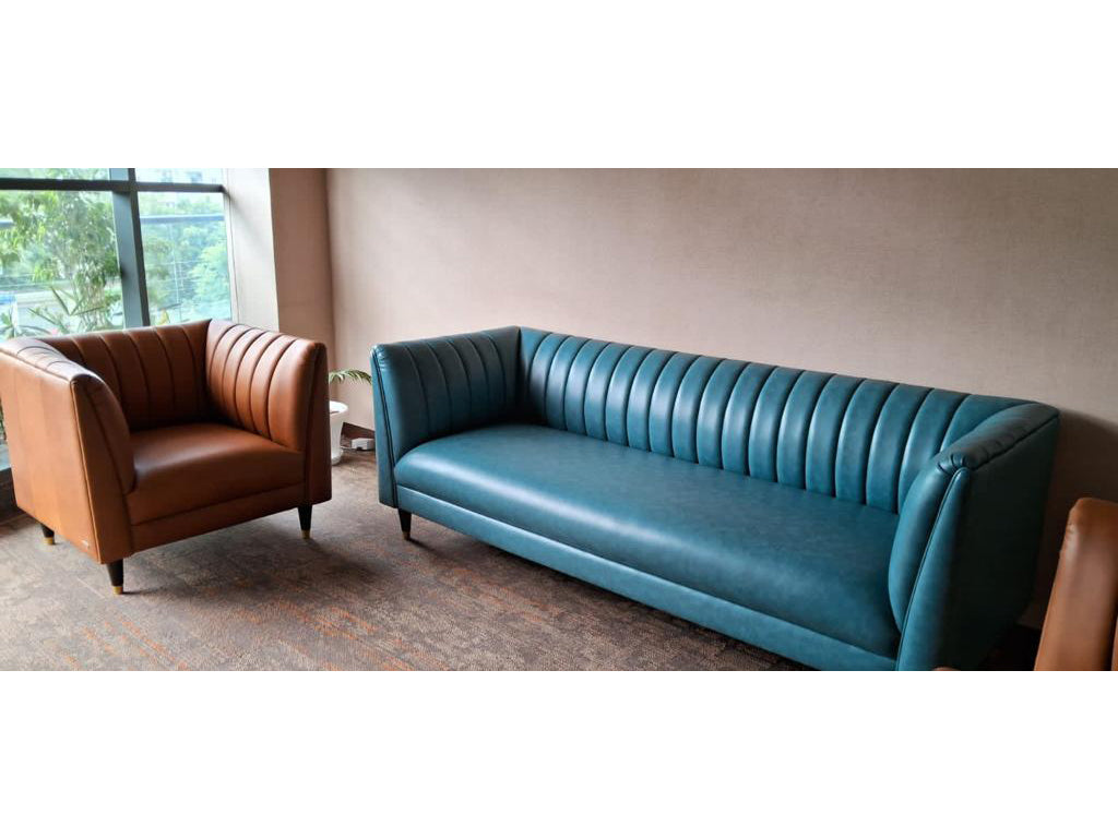 Baxley 3 Seater Artificial Leather Sofa