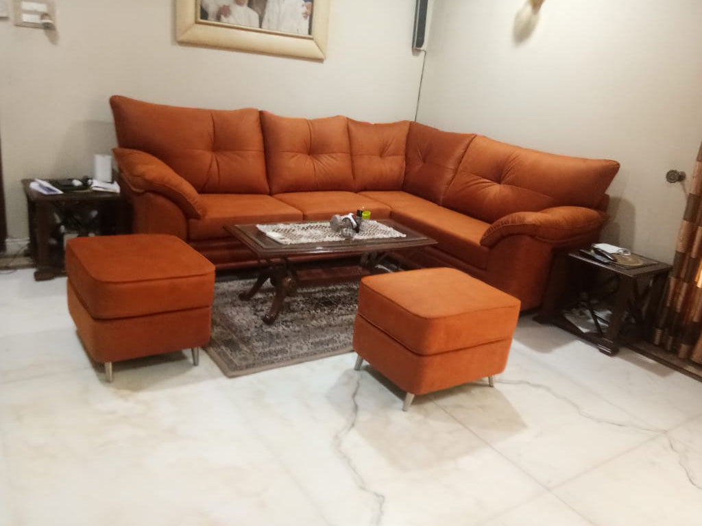 Brooklyn Corner Leather Both Side Arms