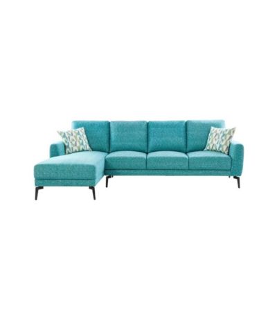 Velvet Vista L-Shaped Sofa
