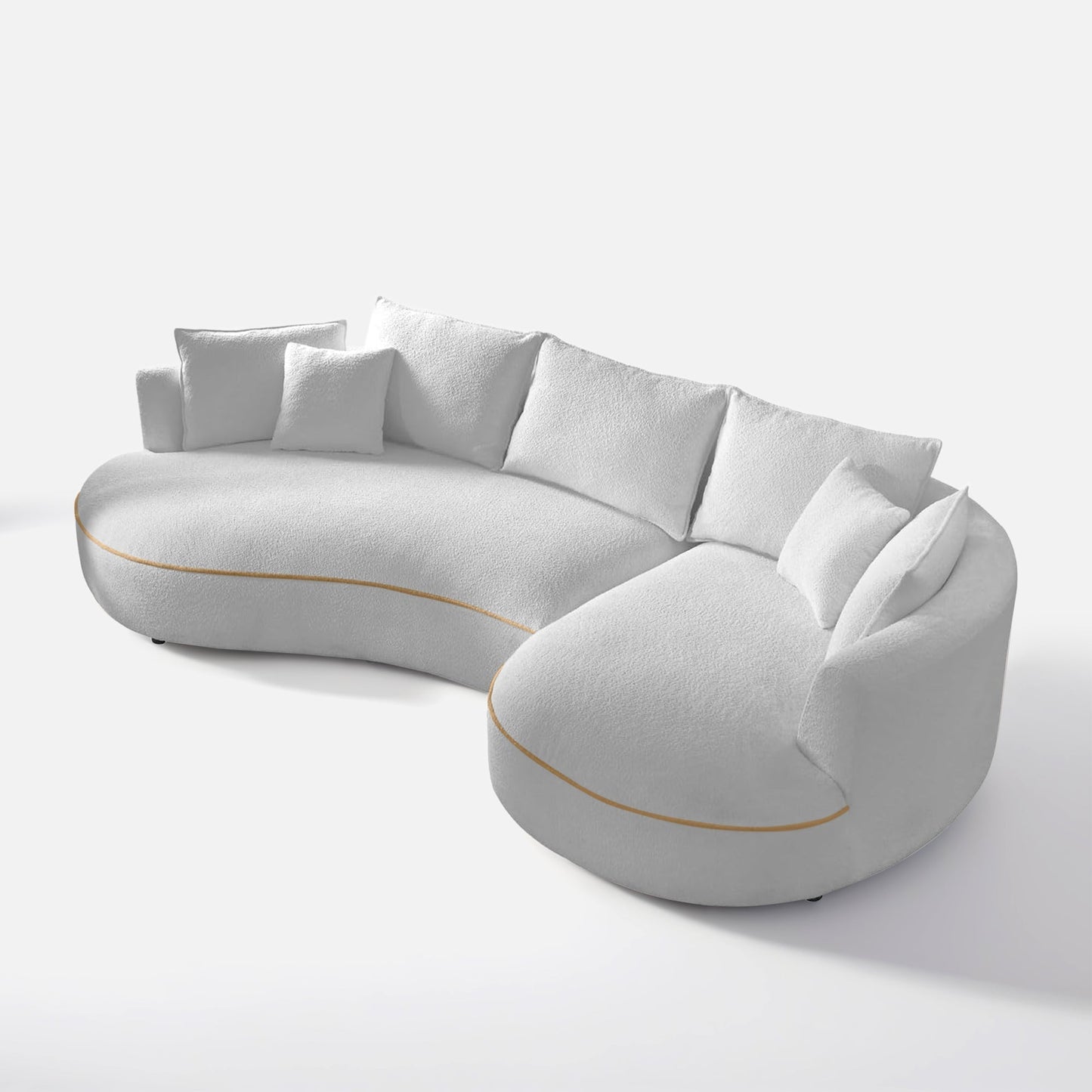 Maria Curvy Sectional Sofa - 124"