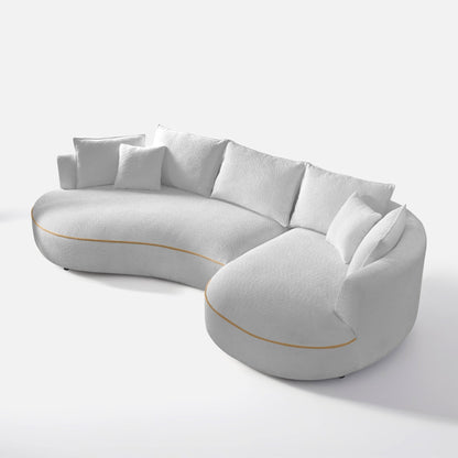 Maria Curvy Sectional Sofa - 124"