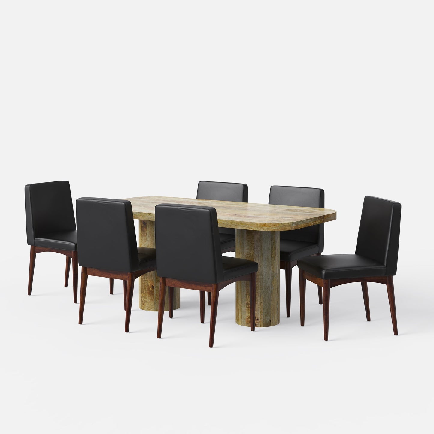 Alba-Lidia Dining Table Set - Modern & Space-Saving Design