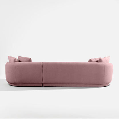 Bianca Curvy Sectional L Shape Sofa - 118"