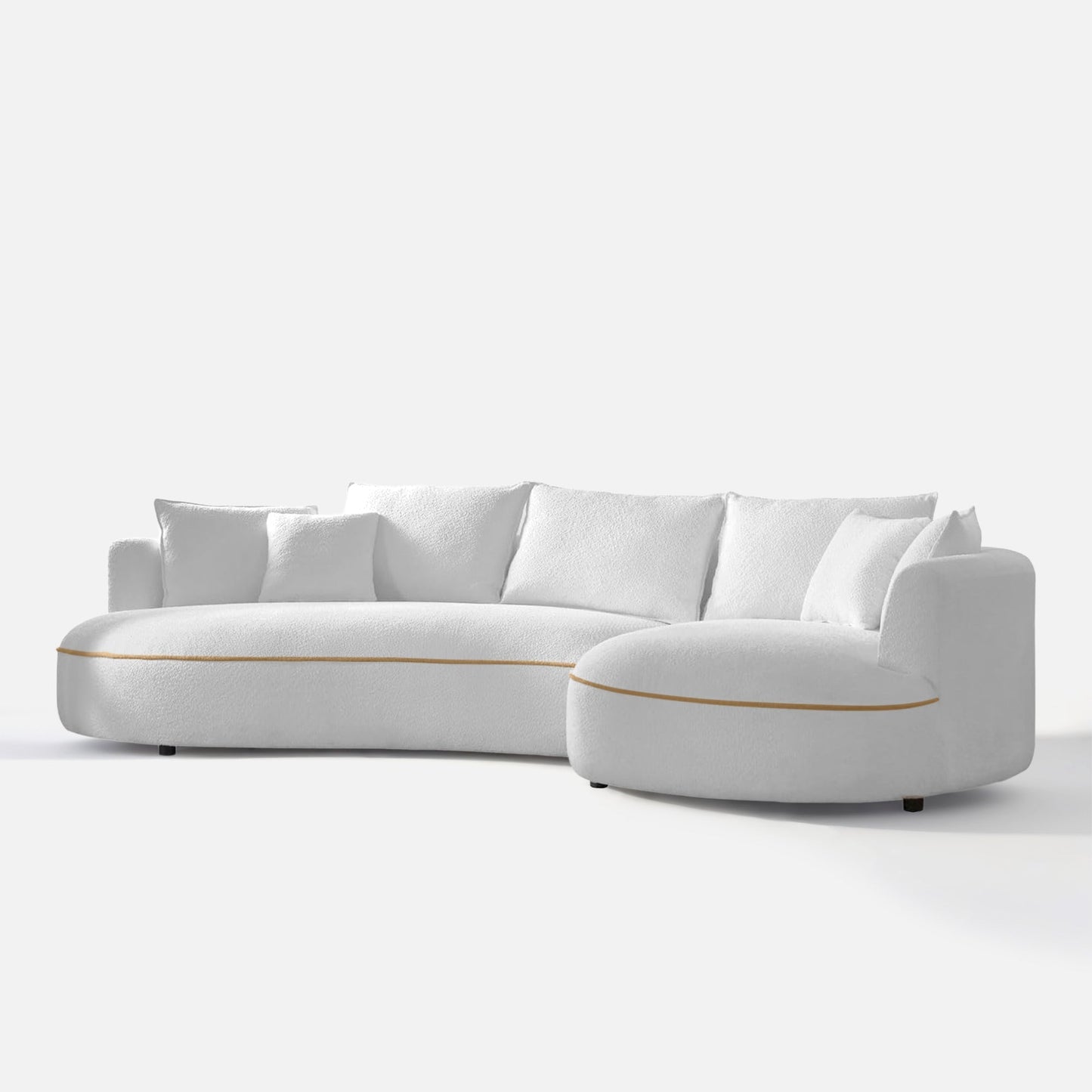 Maria Curvy Sectional Sofa - 124"
