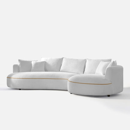 Maria Curvy Sectional Sofa - 124"