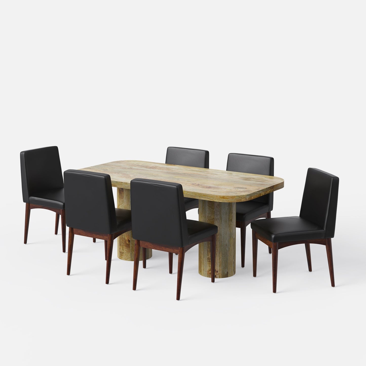 Alba-Lidia Dining Table Set - Modern & Space-Saving Design