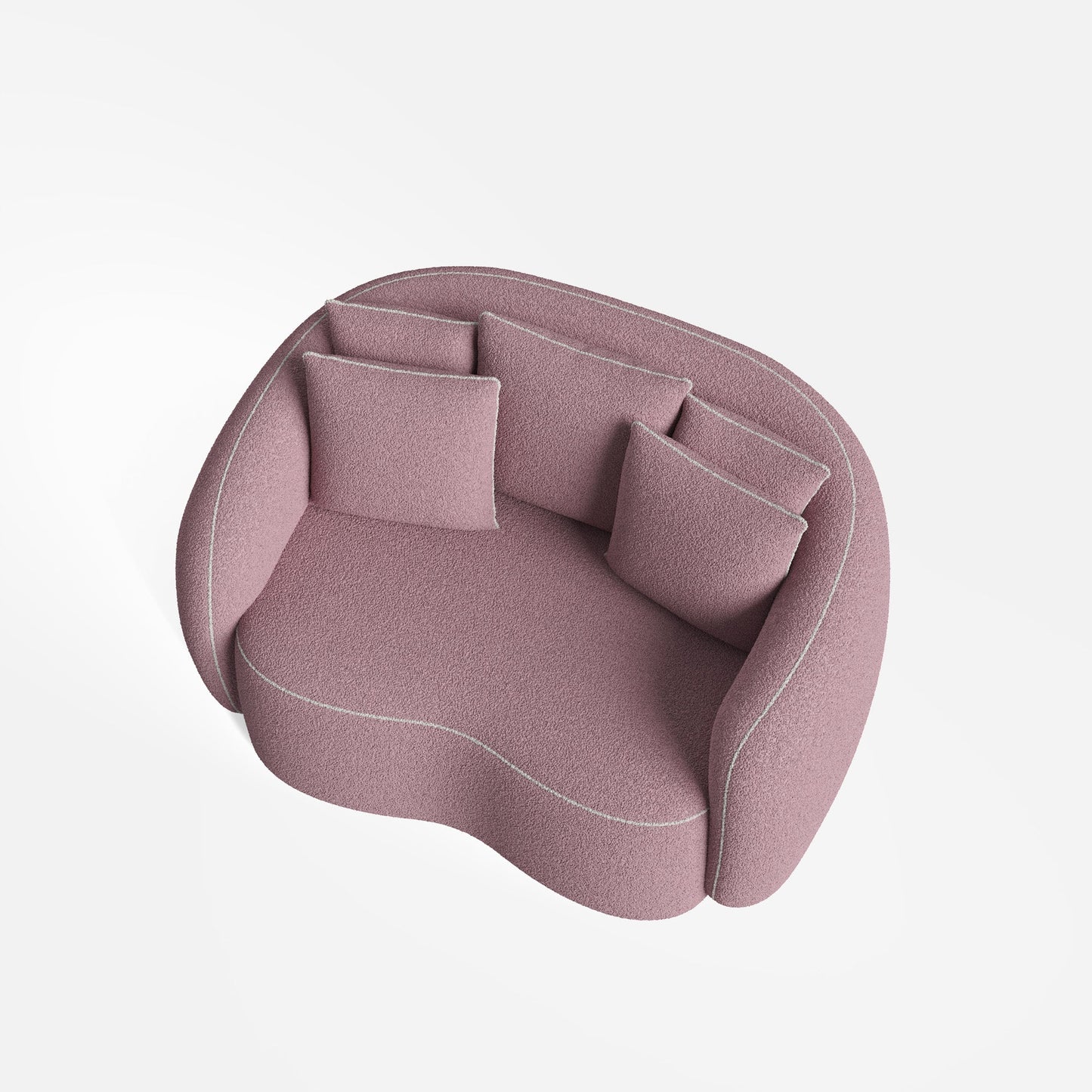 Mateo Curvy Love Seat Sofa - 46"