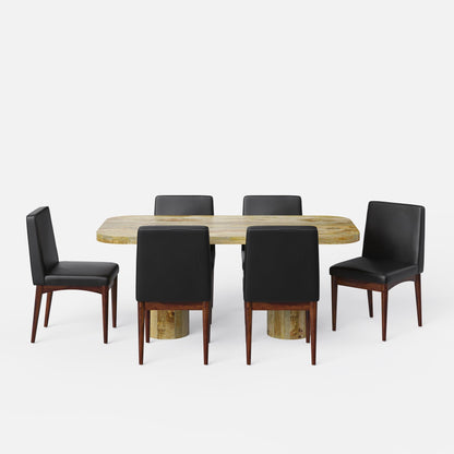 Alba-Lidia Dining Table Set - Modern & Space-Saving Design