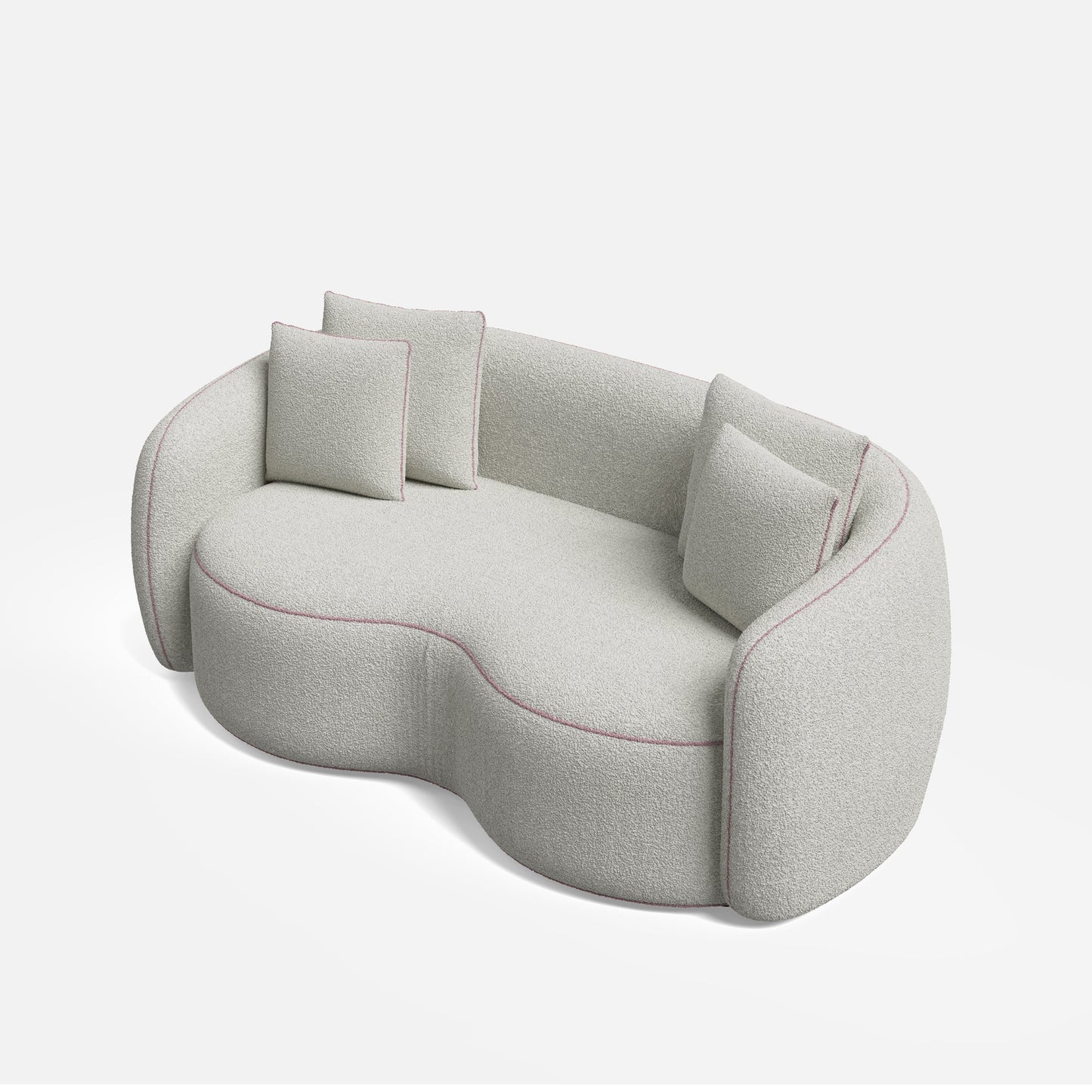 Mateo Curvy 2 Seater Sofa - 66"