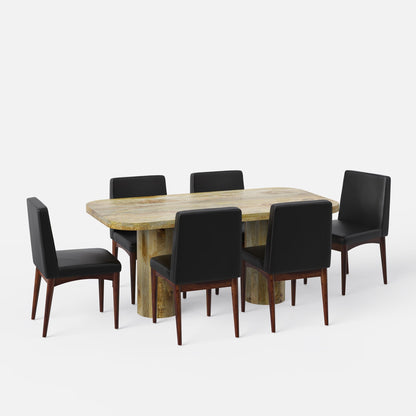 Alba-Lidia Dining Table Set - Modern & Space-Saving Design
