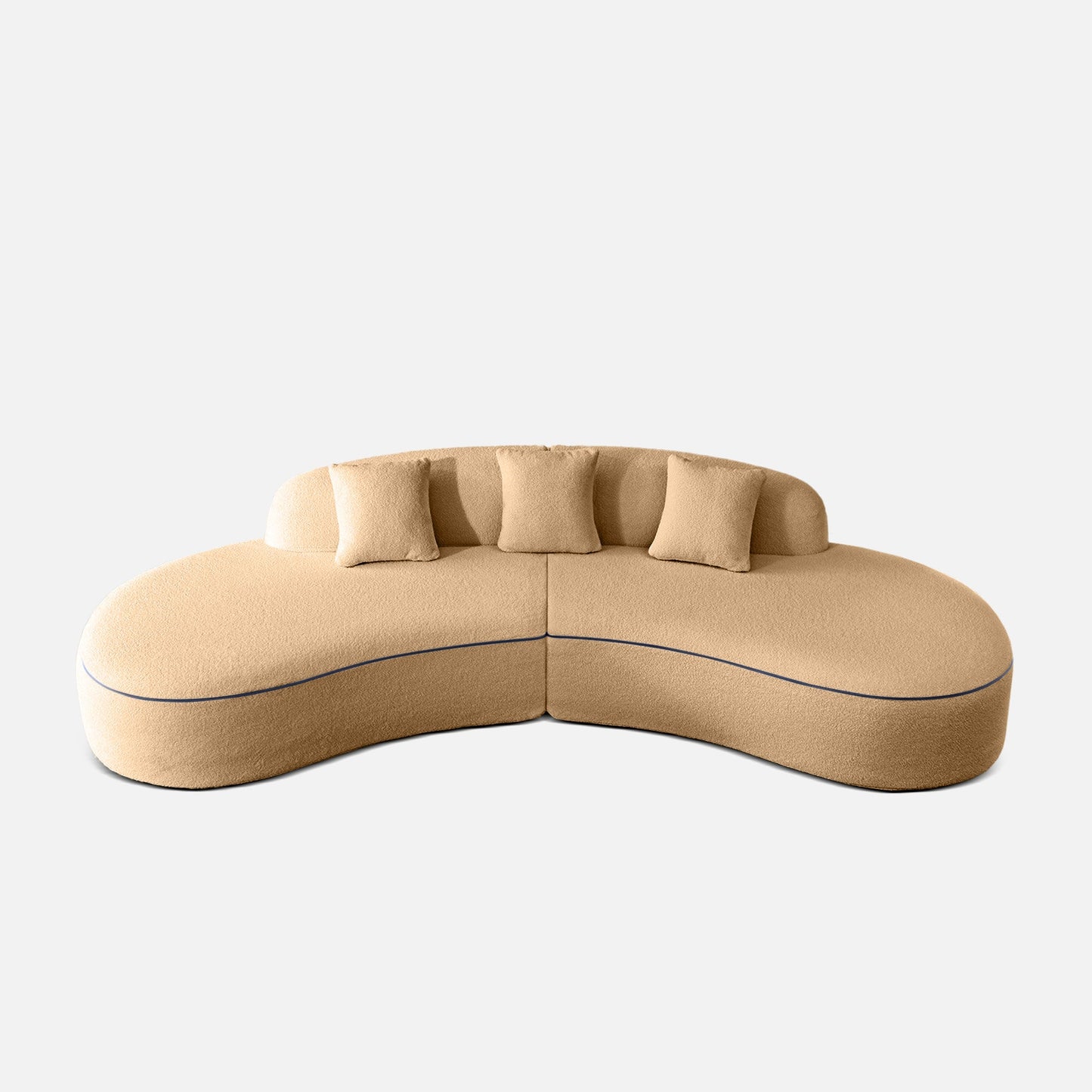Francisco Curvy Sectional Sofa - 119"