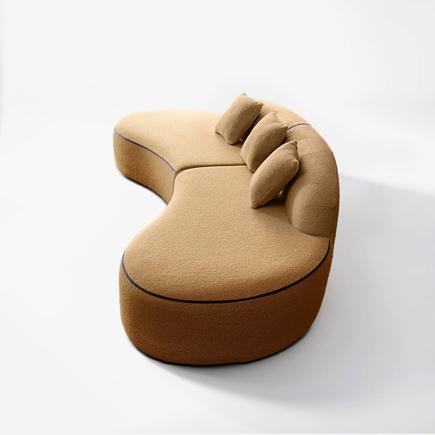 Francisco Curvy Sectional Sofa - 119"