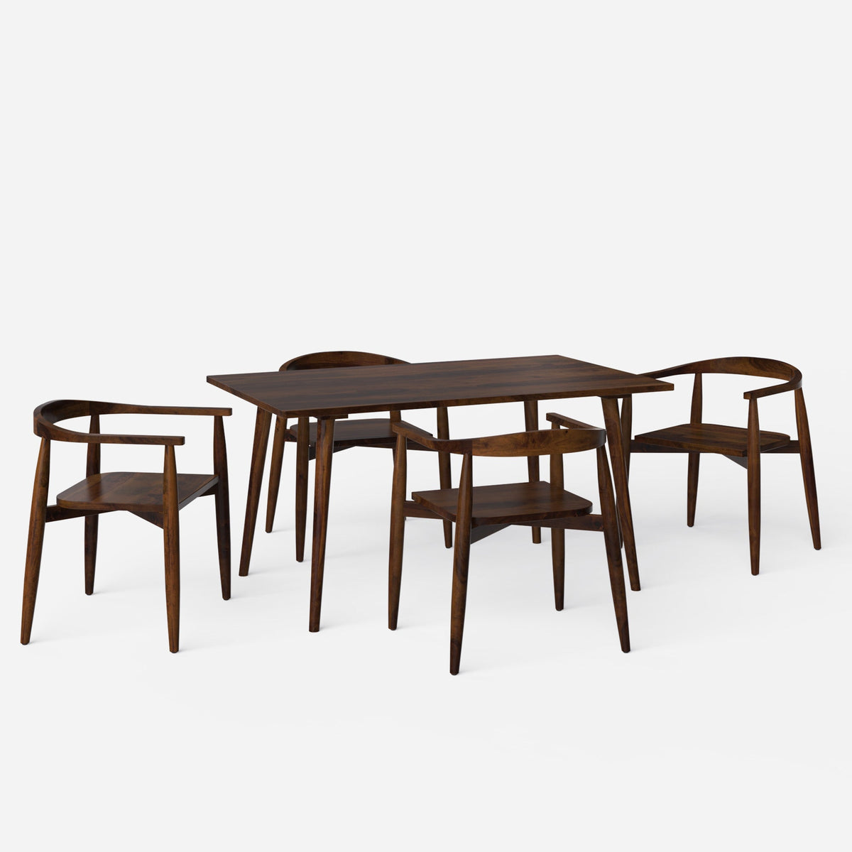 Helena Millie Walnut Dining Table Set - 4 & 6 Seater/All sizes