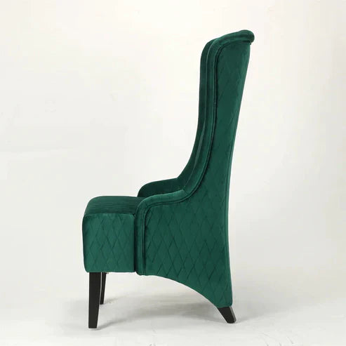 Victorian Velvet Wing Chair