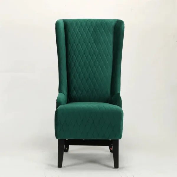 Victorian Velvet Wing Chair