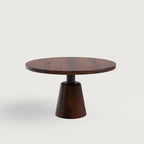 Yukon Luxury Dining Table - Large 130 cm Teak Stained Sheesham